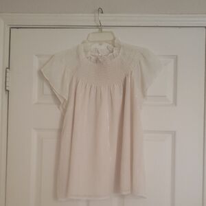 Gathered Cap Sleeve Women'sbtop